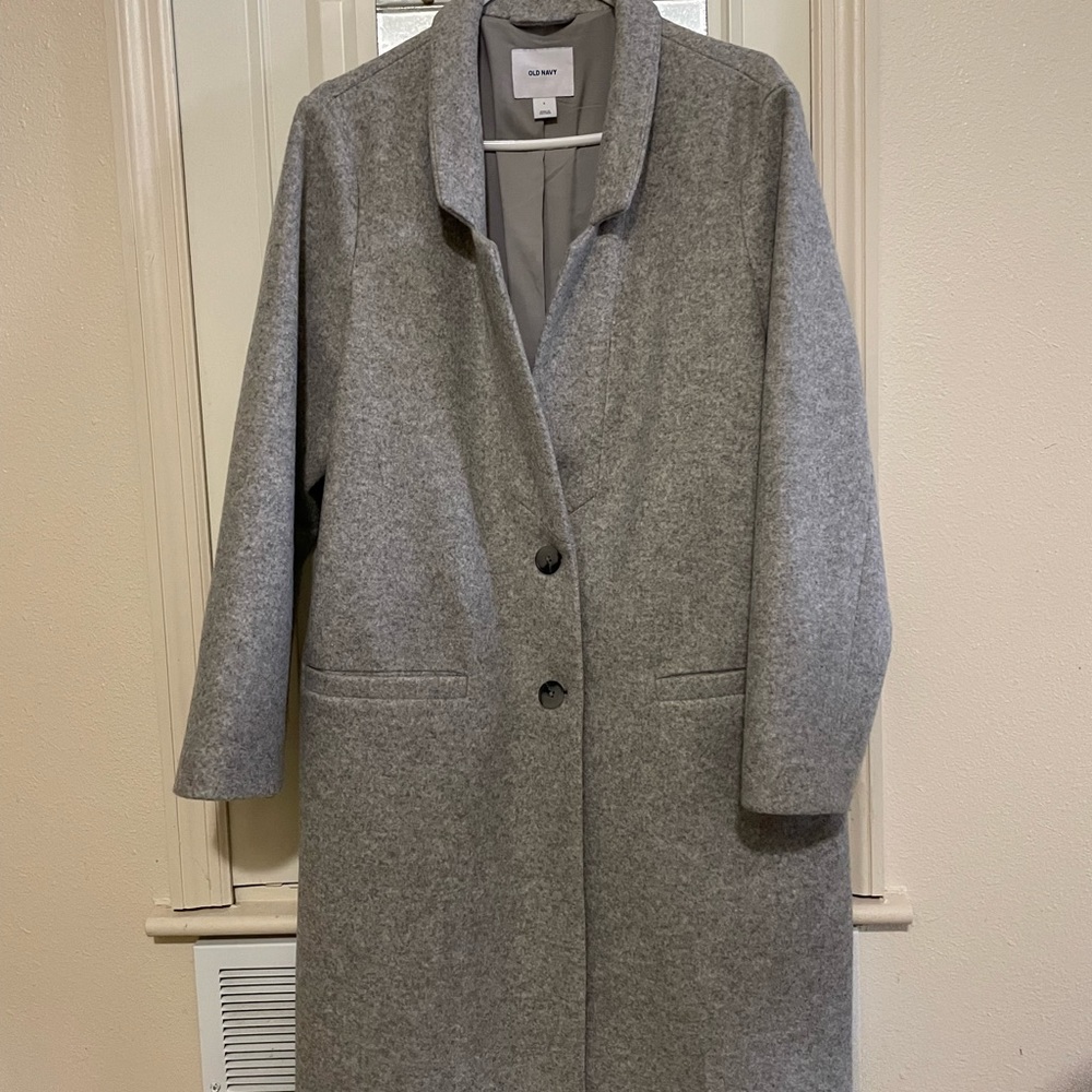 Old Navy Women’s Long Winter Coat - Light Gray